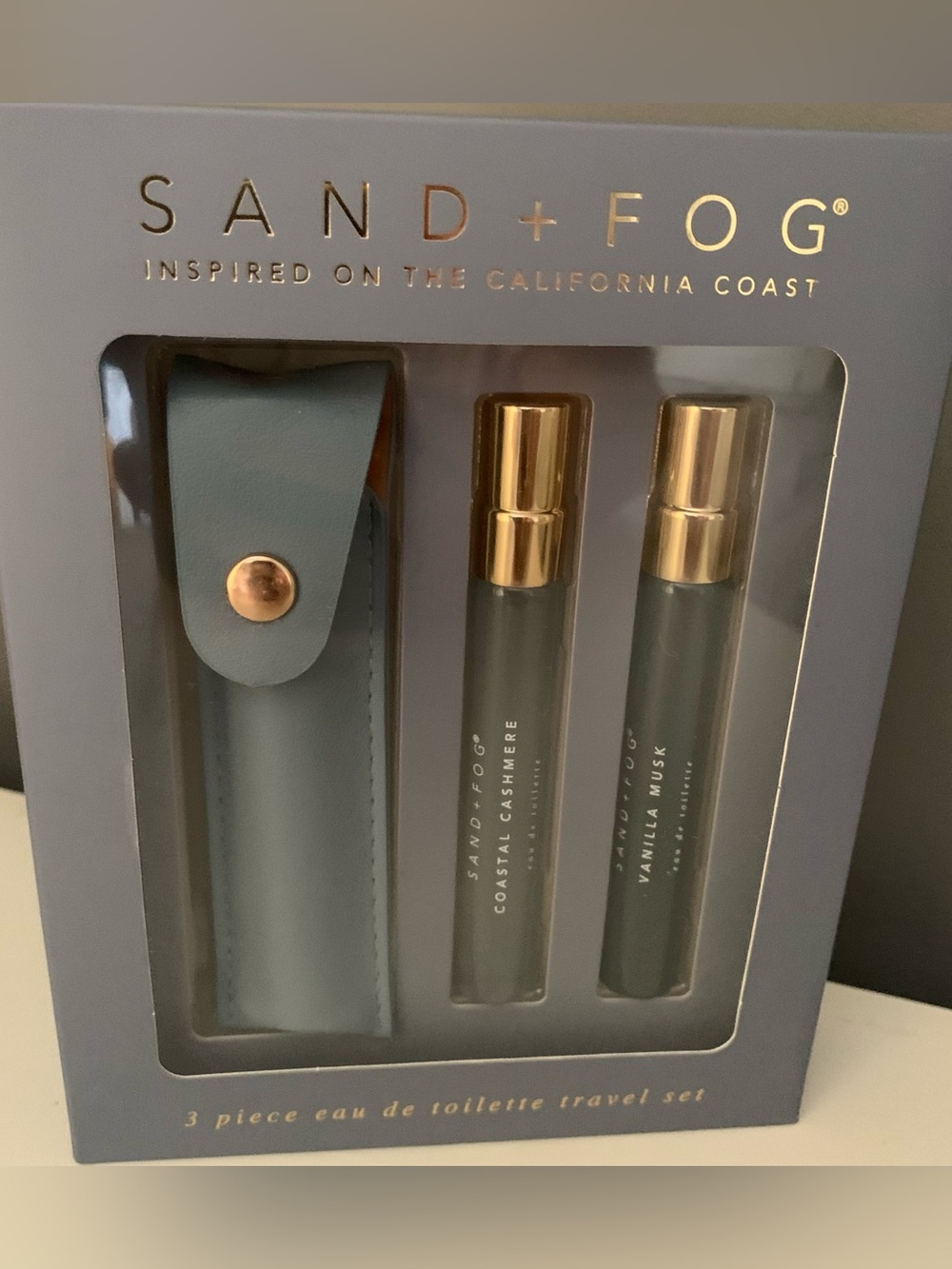 SAND + FOG 3 Piece Eau de Toilette Travel Set + case